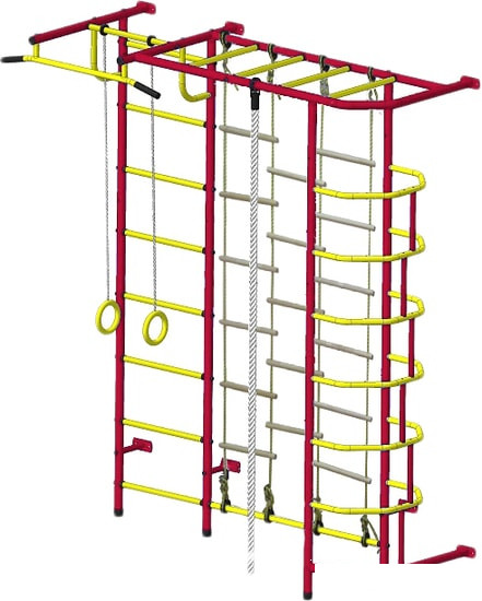 Детский спортивный комплекс Пионер С5ЛМ (красный/желтый) - фото 1 - id-p180039883