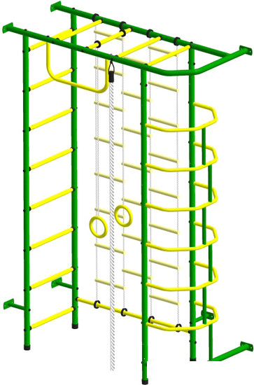 Детский спортивный комплекс Пионер 9Л (зеленый/желтый) - фото 1 - id-p180039892