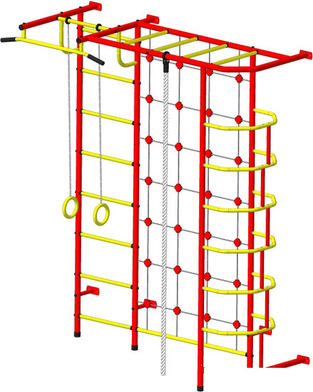Детский спортивный комплекс Пионер С5С (красный/желтый) - фото 1 - id-p180039913