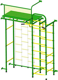 Детский спортивный комплекс Пионер 10ЛМ (зеленый/желтый)