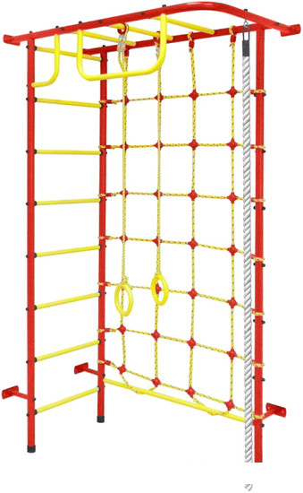 Детский спортивный комплекс Пионер 8М (красный/желтый)