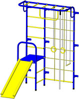 Детский спортивный комплекс Пионер С107 (синий/желтый)