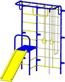 Детский спортивный комплекс Пионер С107 (синий/желтый)