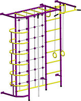 Детский спортивный комплекс Пионер С5С (пурпурный/желтый)