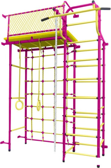 Детский спортивный комплекс Пионер 10С (пурпурный/желтый)