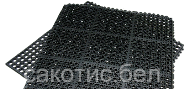 Резиновый коврик с отверстиями с защелками restaurant mat 90*90 см - фото 6 - id-p180600672