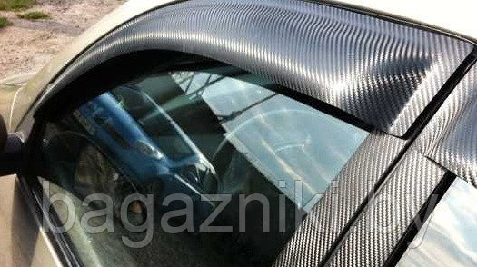Ветровики клеящиеся EGR Jeep Grand Cherokee 2005-2010 (WK) (2шт) КАРБОН. РАСПРОДАЖА