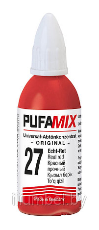 Краситель PufaMix универсальный концентрат для тонирования 20мл №27 красный прочный, фото 2