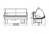 Витрина холодильная ВИЛИЯ 180 ВН (не выше -18°С), фото 2