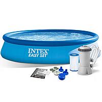 Надувной бассейн Intex Easy Set Pool Set 28142 396x84 см + фильтр-насос и картридж