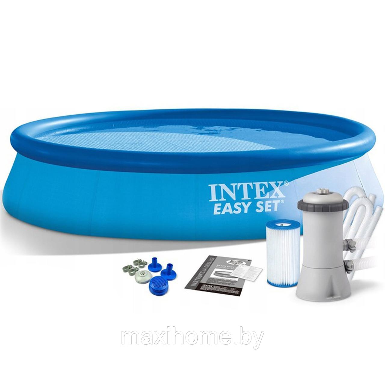 Надувной бассейн Intex Easy Set Pool Set 28132 366x76 см + фильтр-насос и картридж - фото 1 - id-p78983788