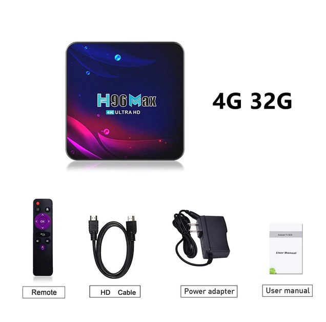 Смарт ТВ приставка H96 MAX V11 4G + 64G 4K UltraHD TV Box андроид - фото 4 - id-p180625682