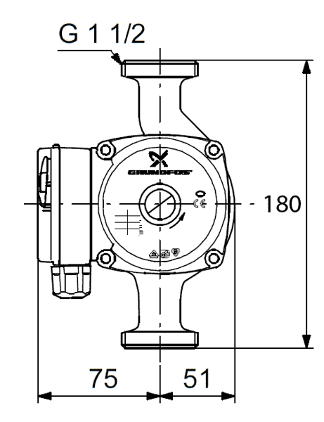 Насос циркуляционный Grundfos UPS 25-40 - фото 3 - id-p178968901