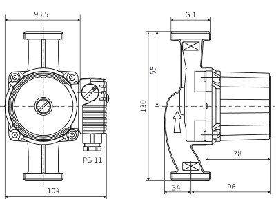 Насос циркуляционный Wilo Star-RS 25/4-130 - фото 3 - id-p178968906