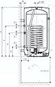 Накопительный комбинированный настенный водонагреватель Drazice OKC 160 /1m2, фото 5