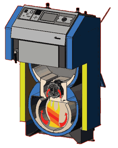 Газогенераторный котел Atmos C18S (дрова, уголь, торфобрикет) - фото 2 - id-p178968968