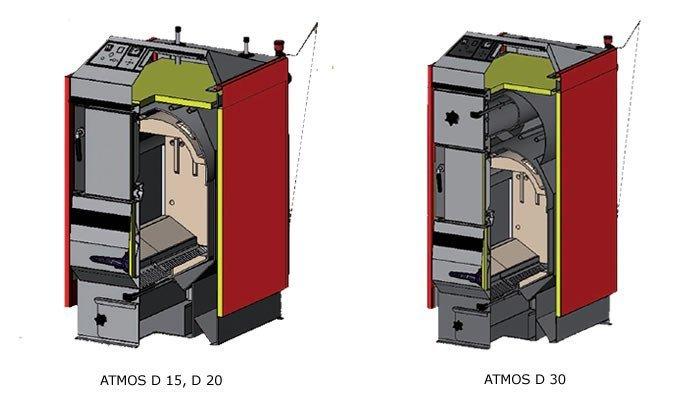 Газогенераторный котел Atmos D 21 с охлаждающим контуром БЕЗ ВЕНТИЛЯТОРА - фото 2 - id-p178968973