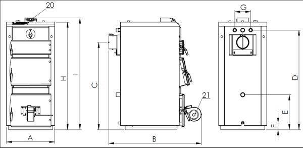 Твердотопливный котел Elektromet EKO-KWD MAXI 15 Plus - фото 3 - id-p178969013