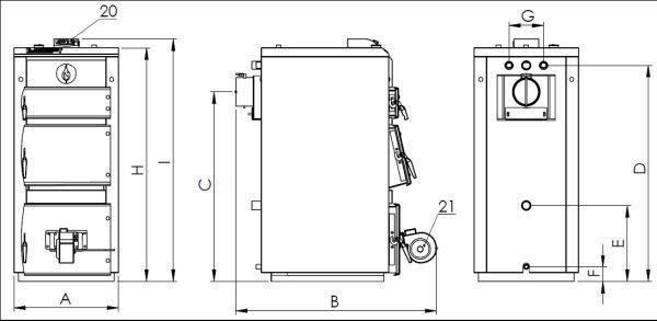 Твердотопливный котел Elektromet EKO-KWD MAXI 40 Plus - фото 3 - id-p178969016