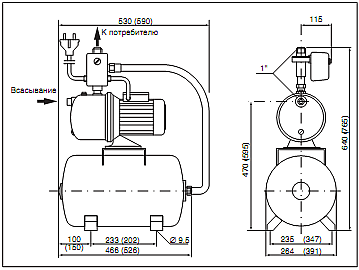 Насосная станция Grundfos Hydrojet JP5, 24 - фото 2 - id-p178969117