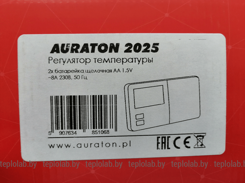 Комнатный термостат недельный проводной Auraton 2025 - фото 5 - id-p178970192