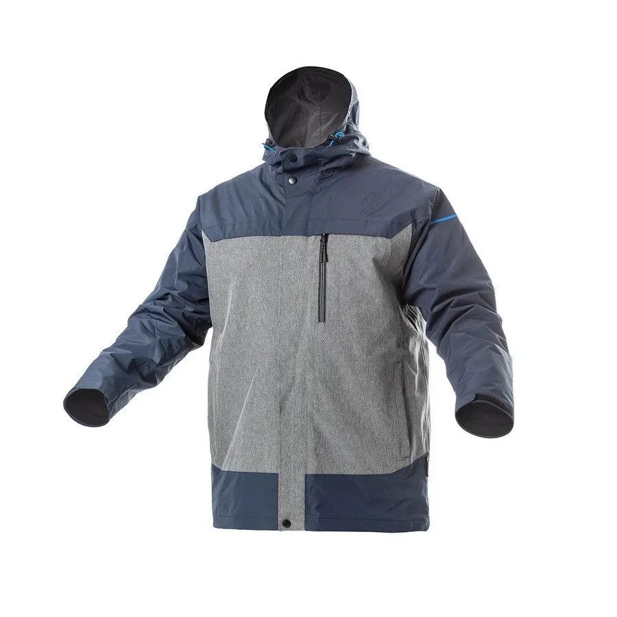 HT5K248-S TANGER Куртка-дождевик непромокаемая (5000мм H2O, 800г/м?/24 ч), темно-синяя с серым, разм