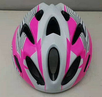 Шлем FSD-HL057 (out-mold). Размер M (52-56 см) розово-белый