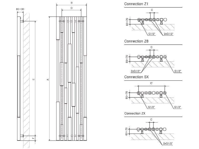 Дизайн-радиатор трубчатый Terma Cane - фото 8 - id-p178971961