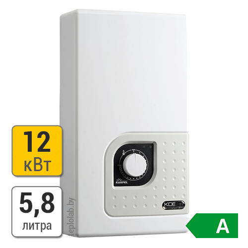 Электрический проточный водонагреватель Kospel KDE Bonus 12 кВт (электронная регулировка)