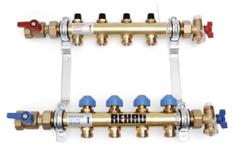 Коллектор распределительный Rehau Рехау Rautherm SHKV V2A 24, 3, Латунь, Для отопления, Rehau, Германия - фото 1 - id-p178972040