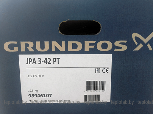 Насосная станция Grundfos 98946107 JPA 3-42 PT-H с баком 20 литров (гидрофор) - фото 5 - id-p178971066