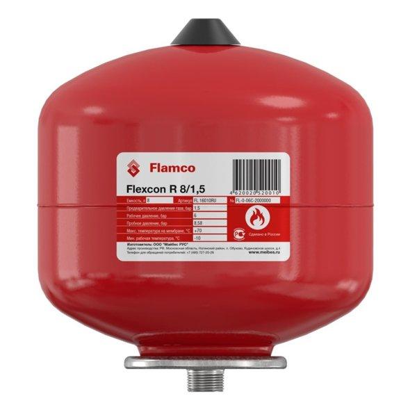 Расширительный мембранный бак для отопления Flamco Flexcon R 8 - фото 5 - id-p178972975