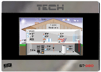 Терморегулятор недельный программируемый проводной Tech ST 280 RS
