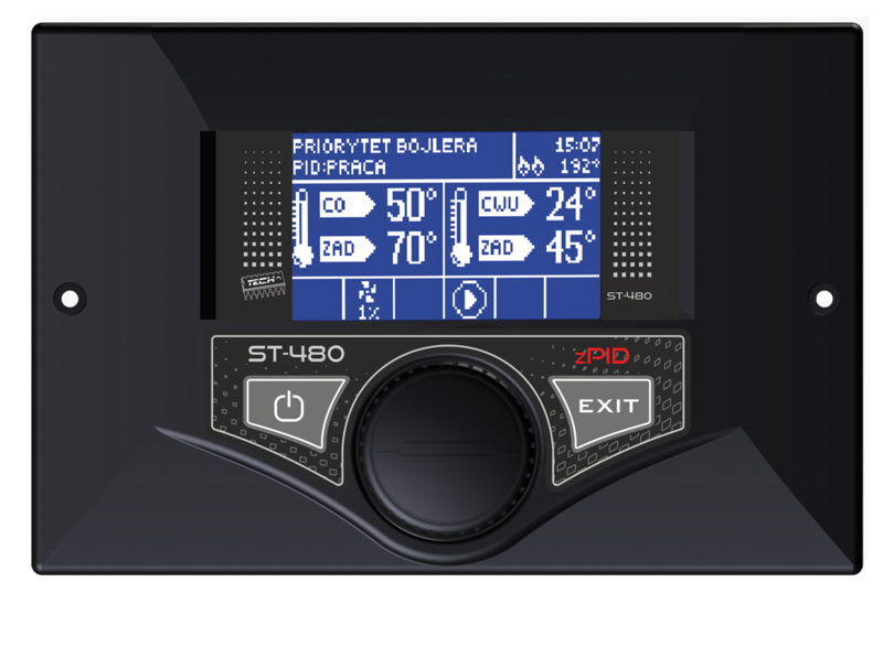 Контроллер Tech ST-480 (для твердотопливного котла со шнековой подачей пеллет) - фото 1 - id-p178969471