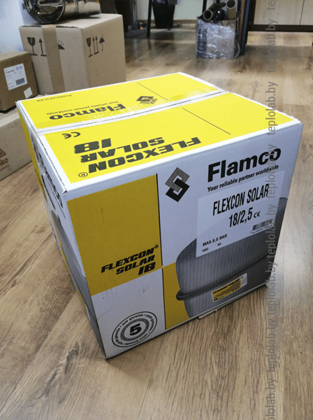 Расширительный мембранный бак для гелиосистем Flamco Solar 18 - фото 4 - id-p178972997