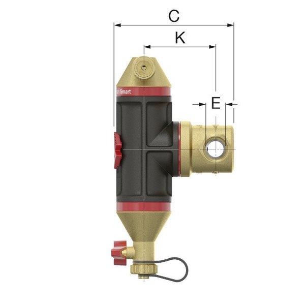 Сепараторы воздуха и грязи Flamcovent Clean Smart 3/4" - фото 8 - id-p178973002