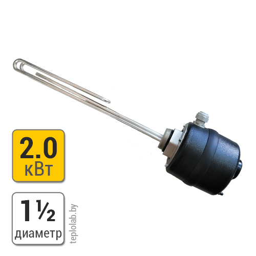 Электрический термоэлемент с резьбовым соединением серии TJ 6/4"-2 kW (ТЭН) Drazice