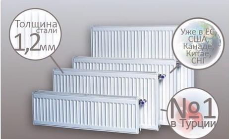 Радиатор стальной Sanica Standart Саника Стандарт - боковое подключение тип 22 300х600 - фото 2 - id-p178973877