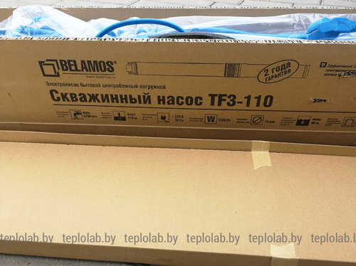 Скважинный насос центробежный БЕЛАМОС Belamos TF3 -110/45л. мин., каб. 65м, диам. 3˝ дюйма (75мм) - фото 7 - id-p178971267