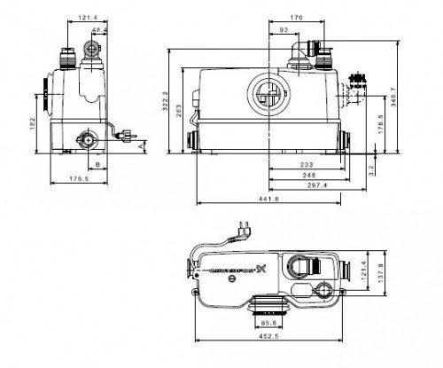 Канализационная установка Grundfos Sololift2 CWC-3 артикул 97775316 - фото 2 - id-p178970580