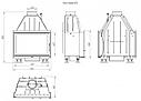 Топка каминная стальная с шибером ЭкоКамин Альфа ТА 800 (16 кВт), фото 2