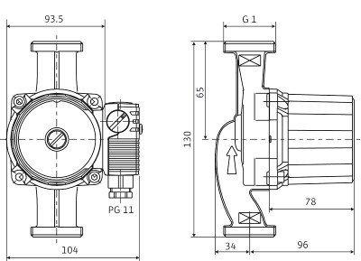Насос циркуляционный Wilo Star-RS 30/8 (для системы отопления) - фото 3 - id-p178969780