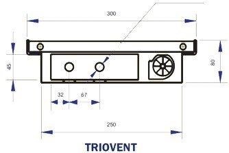 Внутрипольный конвектор с вентилятором Regulus Canal Vent Triovent 80/300/750мм - фото 3 - id-p178971581