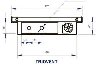 Внутрипольный конвектор с вентилятором Regulus Canal Vent Triovent 80/300/1250 - фото 3 - id-p178971582