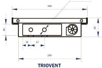 Внутрипольный конвектор с вентилятором Regulus Canal Vent Triovent 80/300/1750 - фото 3 - id-p178971583