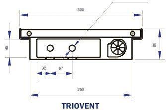Внутрипольный конвектор с вентилятором Regulus Canal Vent Triovent 80/300/2250 - фото 3 - id-p178971586