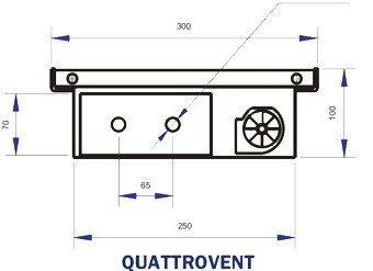 Внутрипольный конвектор с вентилятором Regulus Canal Vent Quattrovent 100/300/750 - фото 3 - id-p178971588