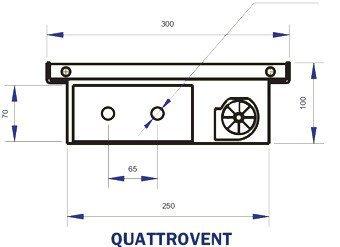 Внутрипольный конвектор с вентилятором Regulus Canal Vent Quattrovent 100/300/1250 - фото 3 - id-p178971589