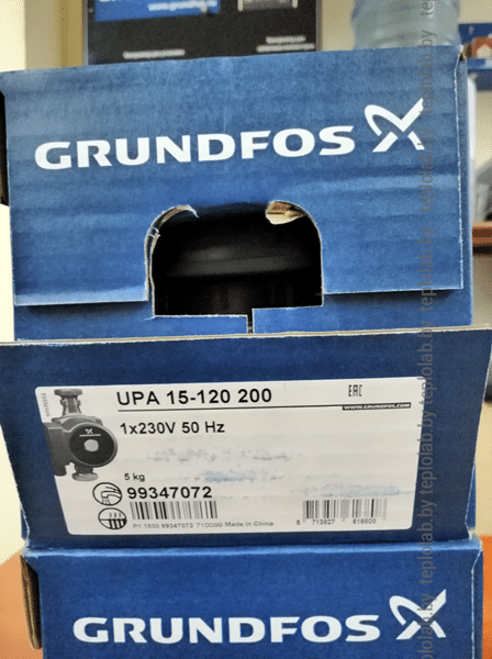 Насос повысительный Grundfos UPA 15-120 200 артикул 99347072 - фото 4 - id-p178973490