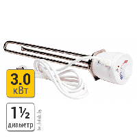 Электрический ТЭН с термостатом Kospel GRW 3 кВт, 220 В